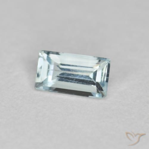 9,17 ctw natürlicher Hellgrünliches Blau Aquamarin, Baguette, VS-SI
