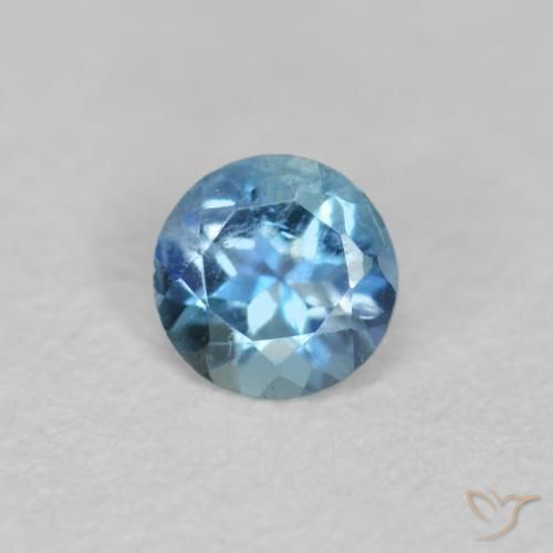 0.20ct Natürlicher Baby blau Aquamarin, Runden, VS-SI