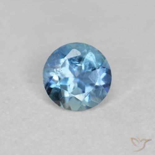 9,17 ctw natürlicher Baby blau Aquamarin, Runden, VS-SI