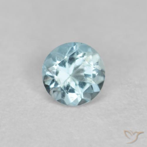 9,17 ctw natürlicher hellblau Aquamarin, Runden, VS-SI