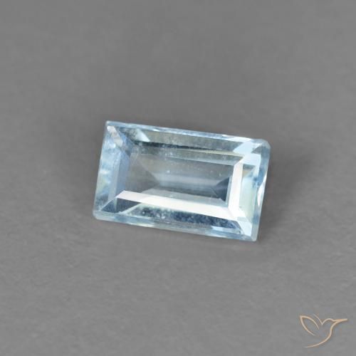 9,17 ctw natürlicher Helles Himmelblau Aquamarin, Baguette, VS