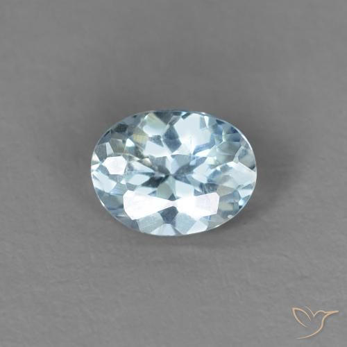0.23ct Natürlicher Baby blau Aquamarin, Oval, VS