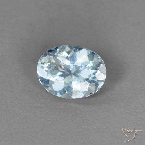 9,17 ctw natürlicher Baby blau Aquamarin, Oval, VS