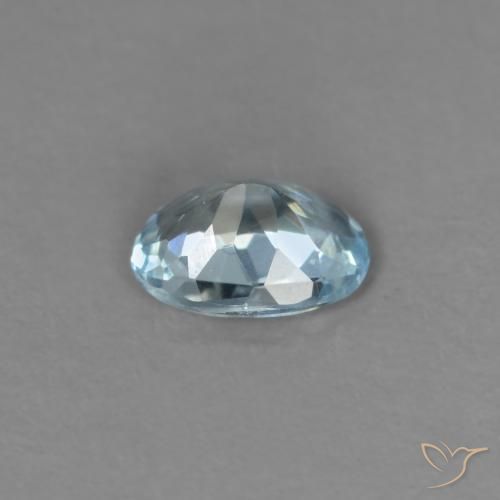 9,17 ctw natürlicher Baby blau Aquamarin, Oval, VS