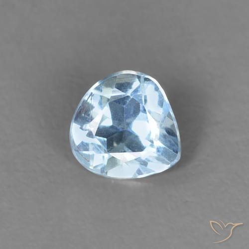 0.18ct Natürlicher Baby blau Aquamarin, Birnenform, VS