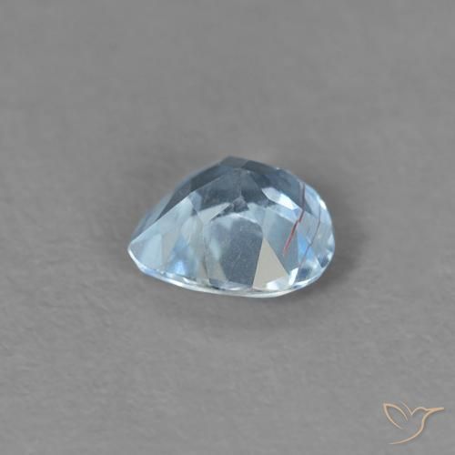 9,17 ctw natürlicher Baby blau Aquamarin, Birnenform, VS