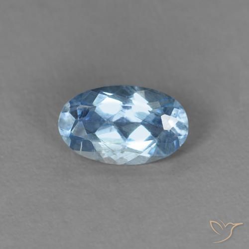 0.24ct Natürlicher Himmerlblau Aquamarin, Oval, VS