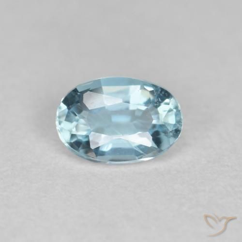 0.33ct Natürlicher Himmerlblau Aquamarin, Oval, VS