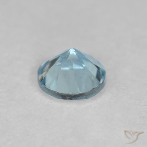 9,17 ctw natürlicher hellblau Aquamarin, Runden, VS