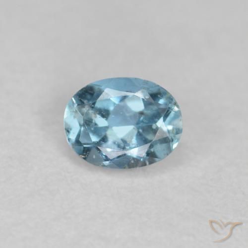 9,17 ctw natürlicher hellblau Aquamarin, Oval, VS