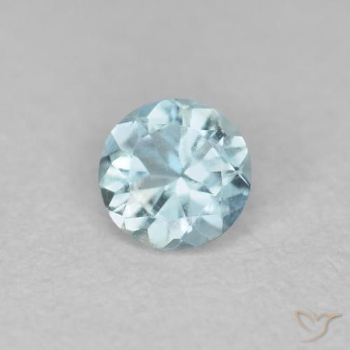 0.24ct Natürlicher hellblau Aquamarin, Runden, VS