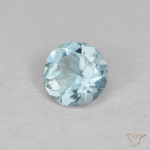 9,17 ctw natürlicher hellblau Aquamarin, Runden, VS