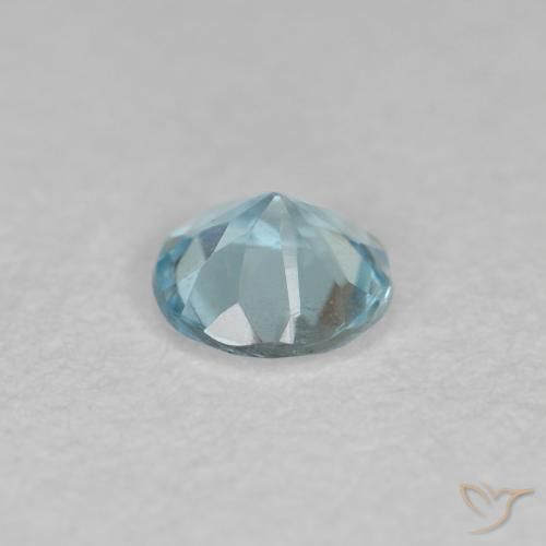 9,17 ctw natürlicher hellblau Aquamarin, Runden, VS
