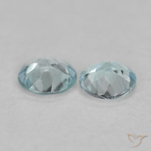 0.17 ct natürliche hellblau Aquamarin-Edelsteine, Rund Schliff, VS