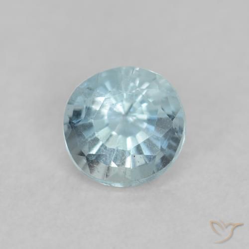 0.17ct Natürlicher Baby blau Aquamarin, Runden, VS-SI