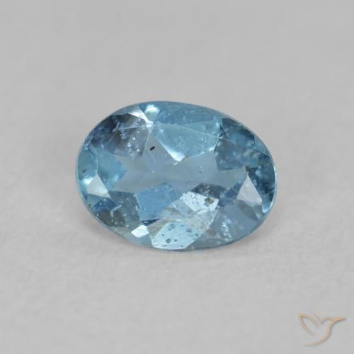9,17 ctw natürlicher Tiefes Azurblau Aquamarin, Oval, VS-SI