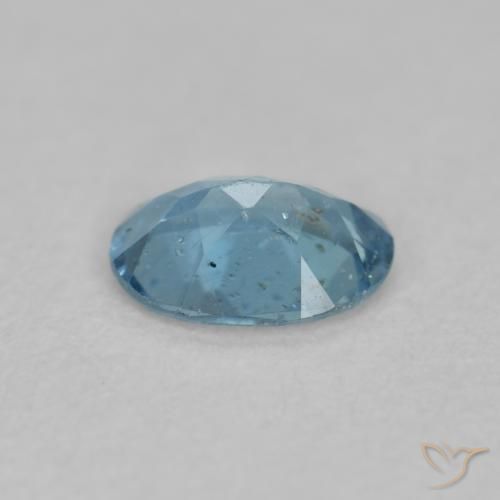 9,17 ctw natürlicher Tiefes Azurblau Aquamarin, Oval, VS-SI