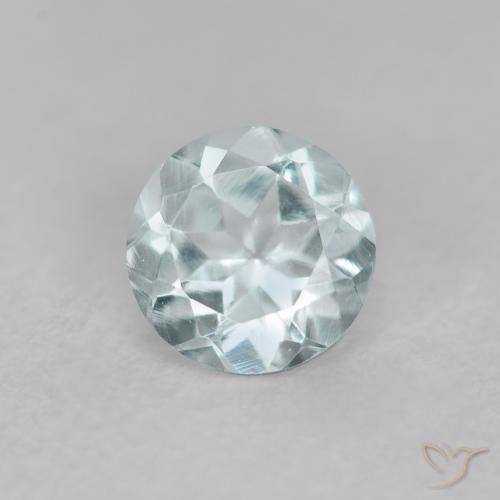 9,17 ctw natürlicher Helles Himmelblau Aquamarin, Runden, VVS-VS