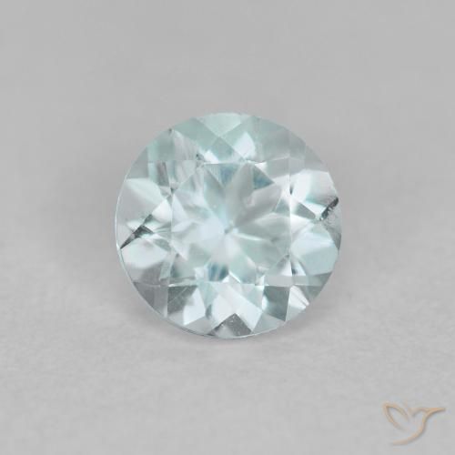 0.41ct Natürlicher hellblau Aquamarin, Runden, VS
