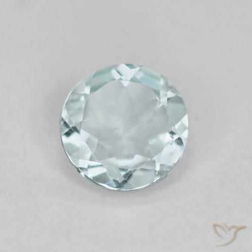 0.36ct Natürlicher Helles Aquablau Aquamarin, Runden, VS