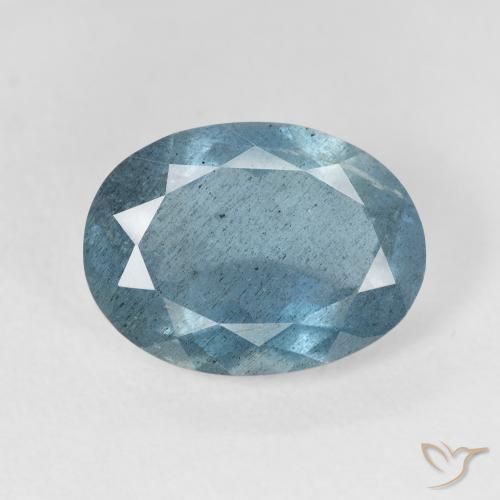 5.15ct Natürlicher hellblau-grün Aquamarin, Oval, VS-SI, Photo A