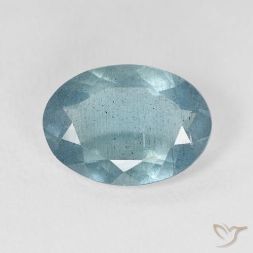 3.43ct Natürlicher Bläulich-grün Aquamarin, Oval, VS-SI