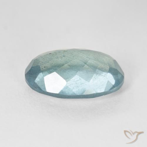 9,17 ctw natürlicher Hellgrünliches Blau Aquamarin, Oval, VS-SI