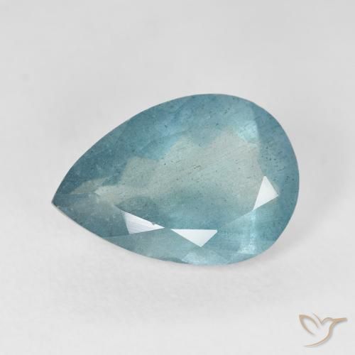 5.16ct Natürlicher hellblau Aquamarin, Birnenform, VS-SI