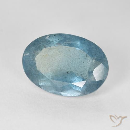 9,17 ctw natürlicher hellblau Aquamarin, Oval, VS-SI