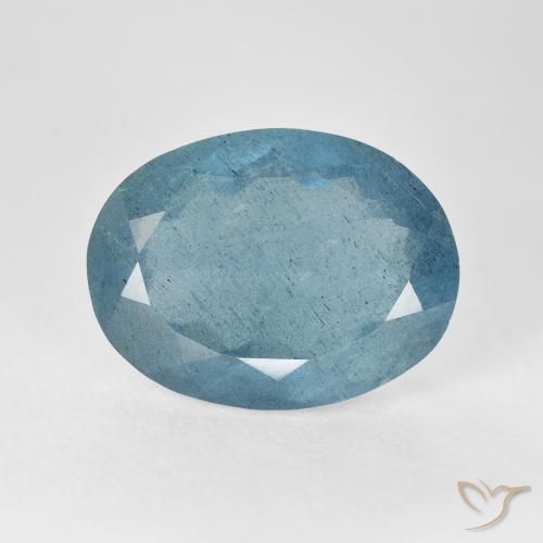 9.08ct Natürlicher hellblau Aquamarin, Oval, VS-SI