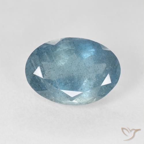5.28ct Natürlicher hellblau Aquamarin, Oval, VS-SI
