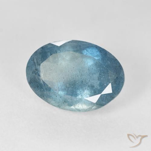 9,17 ctw natürlicher hellblau Aquamarin, Oval, VS-SI