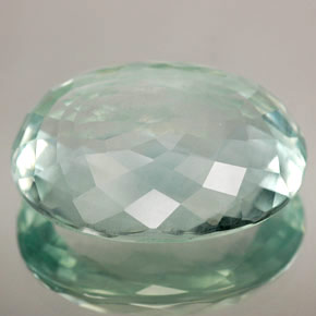14,10 ctw natürlicher blauer Aquamarin, Oval Schliff, SI