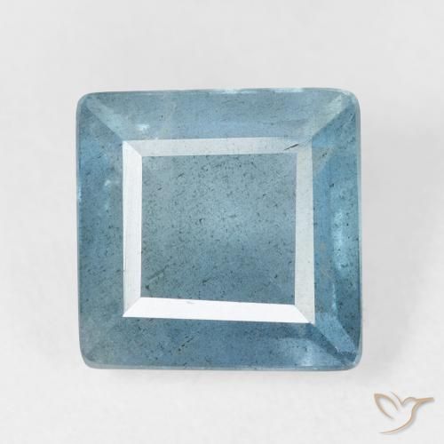 4.81ct Natürlicher Light Bluish Turquoise Aquamarin, Quadrat, VS-SI