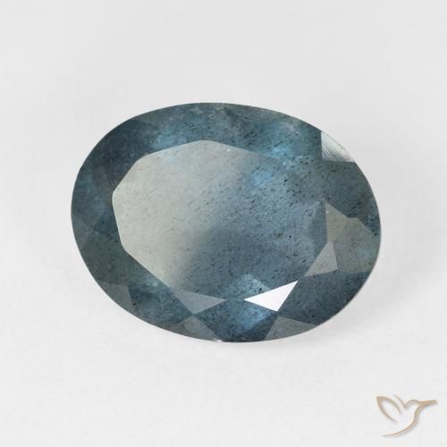 6,07 ctw natürlicher blauer Aquamarin, Oval Schliff, VS-SI