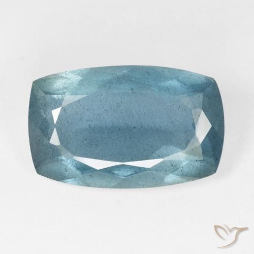 8.71ct Natürlicher Light Bluish Turquoise Aquamarin, Kissen, VS-SI