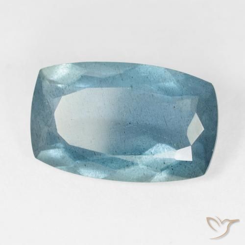 9,17 ctw natürlicher Light Bluish Turquoise Aquamarin, Kissen, VS-SI