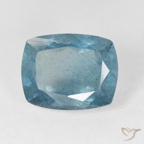 6.54ct Türkiser Aquamarin, Kissen, VS-SI