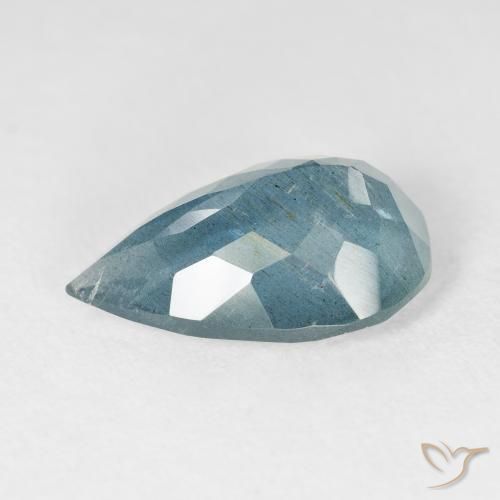 9,17 ctw natürlicher Light Bluish Turquoise Aquamarin, Birnenform, VS-SI