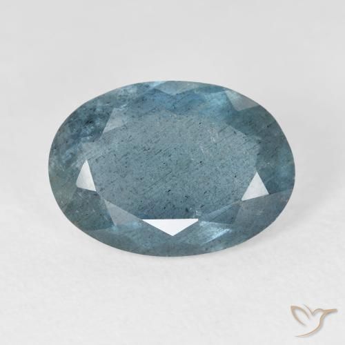 5,19 ctw natürlicher türkiser Aquamarin, Oval Schliff, Lichtdurchlässig