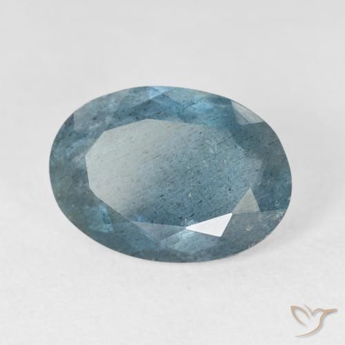 5,19 ctw natürlicher türkiser Aquamarin, Oval Schliff, Lichtdurchlässig