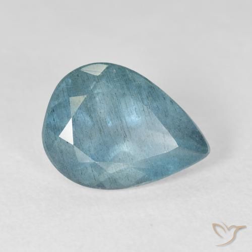 4.01ct Natürlicher grünlich-blau Aquamarin, Birnenform, VS-SI