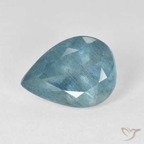 9,17 ctw natürlicher grünlich-blau Aquamarin, Birnenform, VS-SI