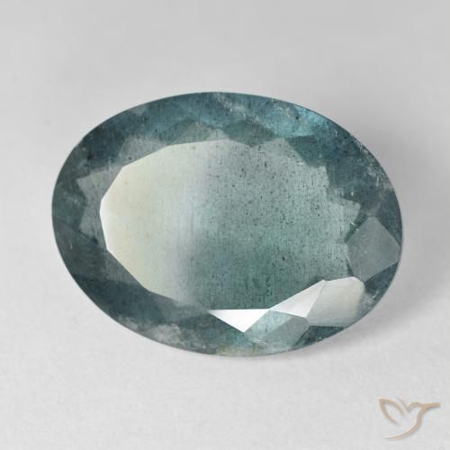 12,27 ctw natürlicher blauer Aquamarin, Oval Schliff, VS-SI