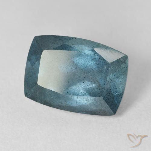 5,68 ctw natürlicher blauer Aquamarin, Kissenschliff, VS-SI