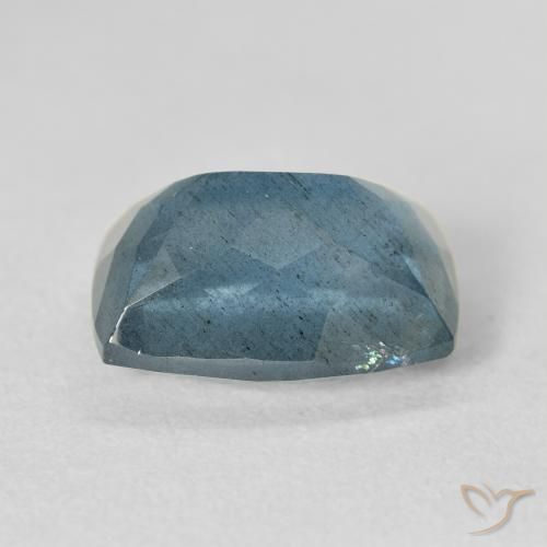 5,68 ctw natürlicher blauer Aquamarin, Kissenschliff, VS-SI
