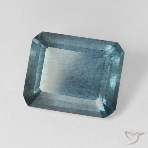 5,38 ctw natürlicher blauer Aquamarin, Smaragdschliff, VS-SI