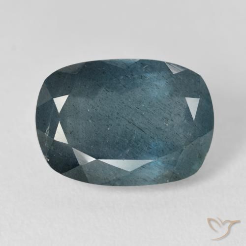 9.84ct Blauer Aquamarin, Kissen, VS-SI