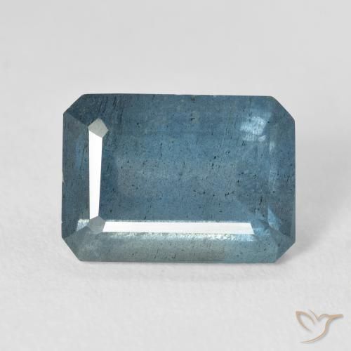 7,81 ctw natürlicher blauer Aquamarin, Smaragdschliff, VS-SI