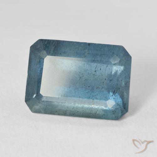 7,81 ctw natürlicher blauer Aquamarin, Smaragdschliff, VS-SI